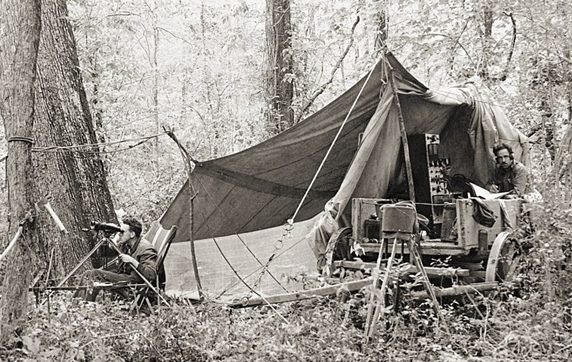 Arthur Allen's group at camp. Photo by Arthur Allen.