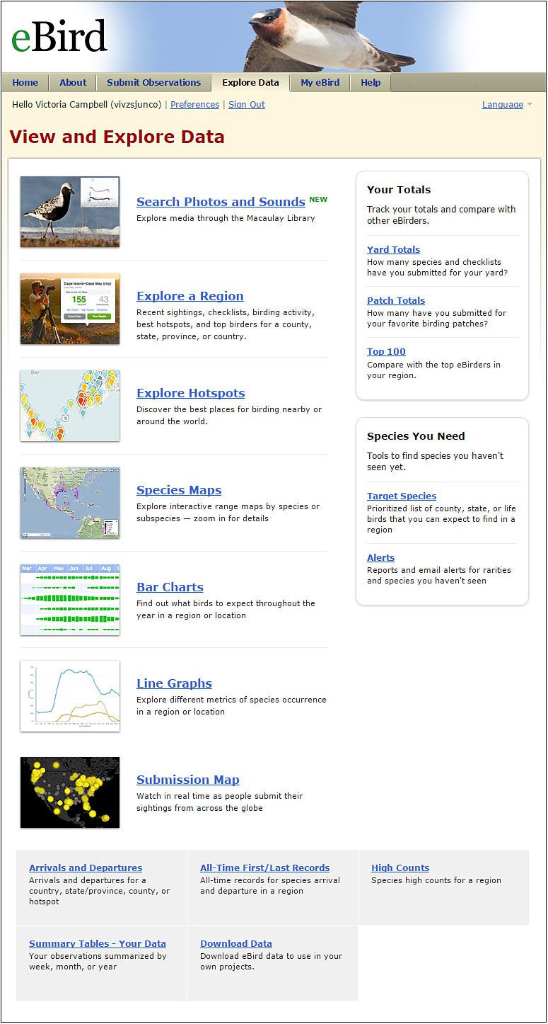 Thousands of people use eBird as a way to store bird sightings—but it also contains helpful tools for viewing the data submitted by all users.