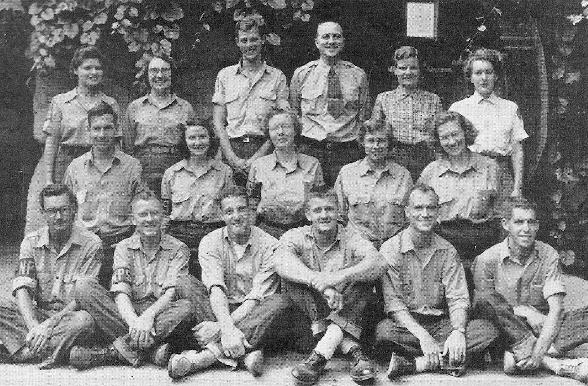 forest ranger trainees at Yosemite in the 1950s