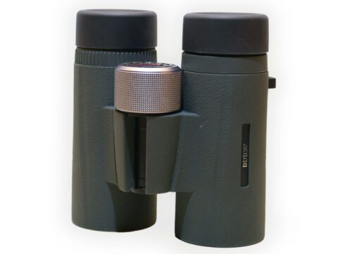 Green and black binoculars