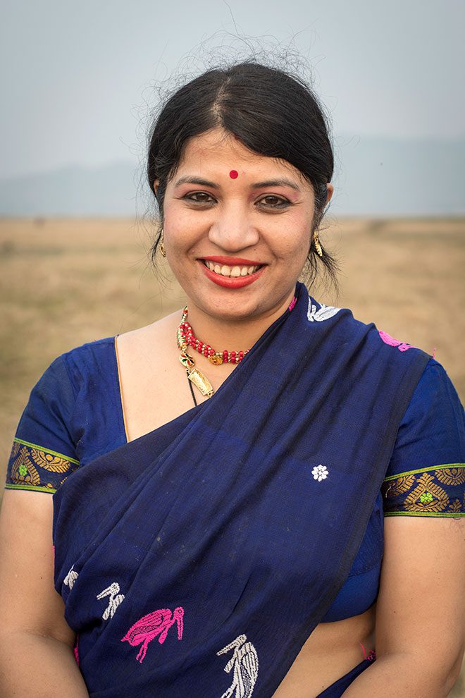 Dr. Purnima Devi Barman is part of the Avifauna Research & Conservation Division at Aaranyak, a non-profit organization focused on biodiversity in northeast India. Barman is leading a conservation army of local women to revive the population of the endangered Greater Adjutant.Photo by Gerrit Vyn.