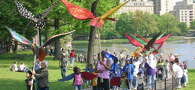 bird themed parade in new york city