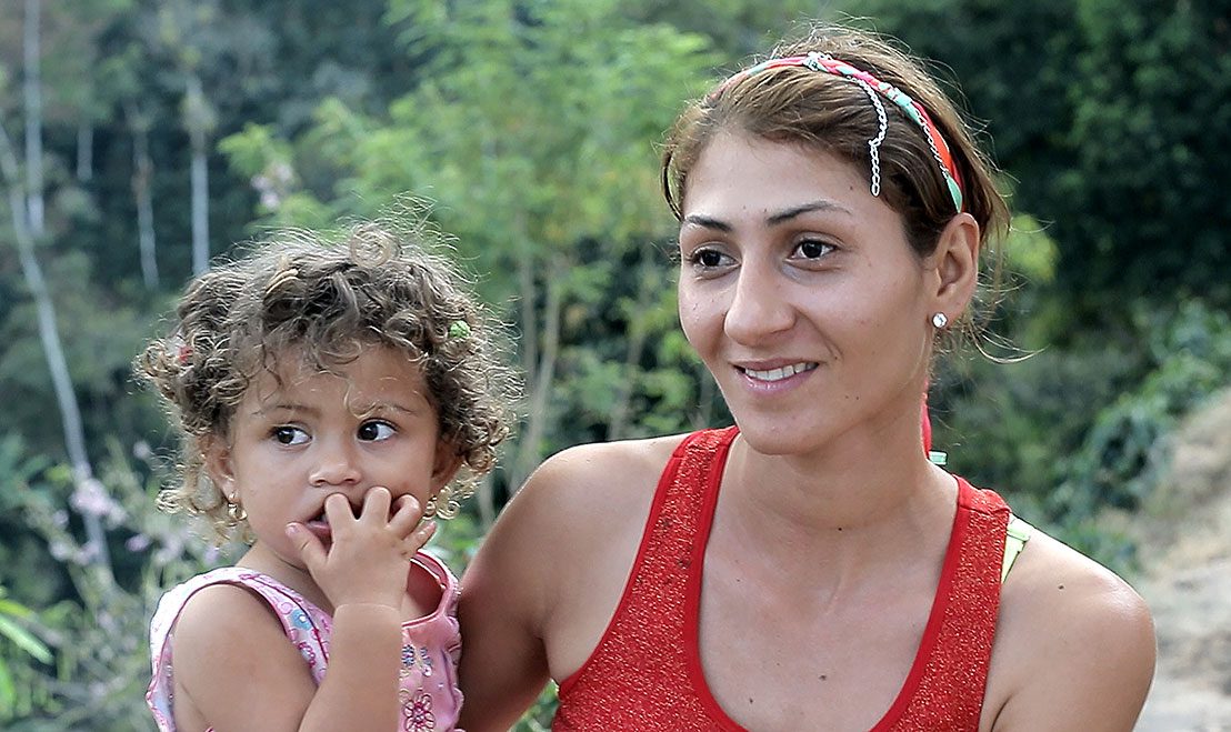 Veronica Sanchez and her family live on a rustic coffee farm high in the mountains. Photos by Cornell Lab Multimedia.